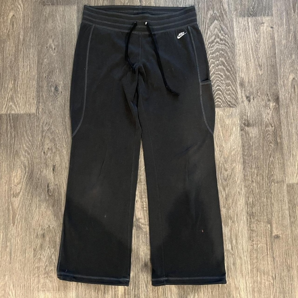 2000s y2k Black Nike yoga pants